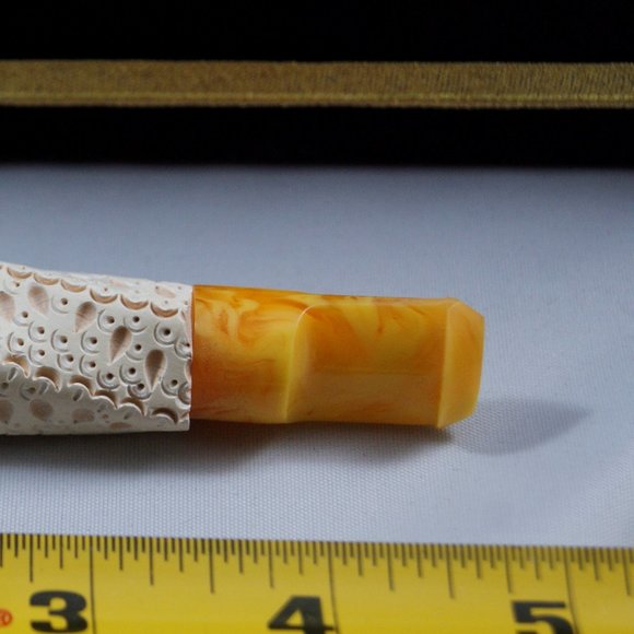 Meerschaum Cigarette Holder | White - Handmade - Picture 3 of 4